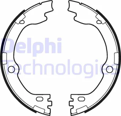 Produktbild von DELPHI LS2119 Handbremsbeläge für KIA SORENTO III Handbremse 190mm