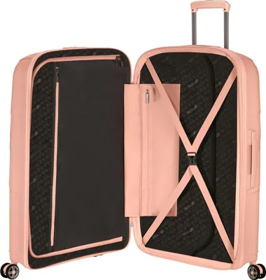 Image de American Tourister trolley Starvibe Spinner 77 / 28 EXP TSA Peach abricot 84cm