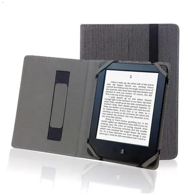 Immagine prodotto di Custodie per e-reader da 6 pollici - Rivestimento in lino naturale - Grigio ardesia