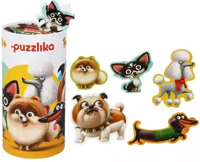 Imagen del producto de Juguete interactivo para perros, 5 en 1, con 27 piezas. Set de rompecabezas para mascotas, con caja y asa