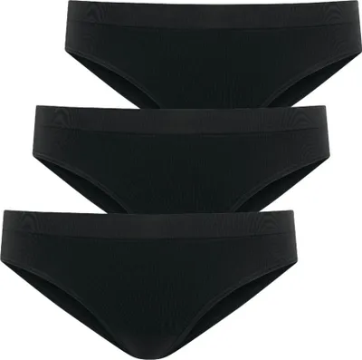 Produktbild von Jockey Damen Bikini-Slips, 3er Pack - Seamfree Bikini, Low Rise, einfarbig Schwarz 2XL