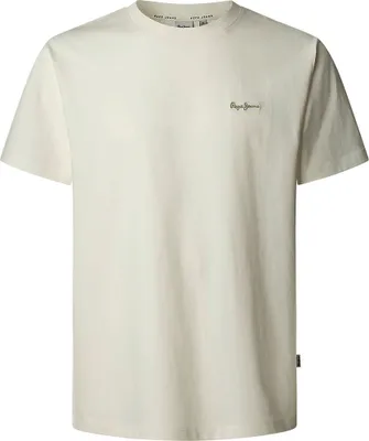 Image de T-shirt à manches courtes Pepe Jeans pour homme, blanc PM509933CONTRASTCONNOR_BI803 : Taille - L Taille : L