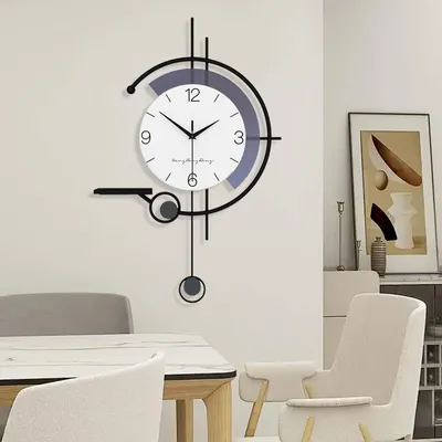Moderne Wanduhr, groß, leise, ohne Ticken, für Wohnzimmer, Büro, Küche