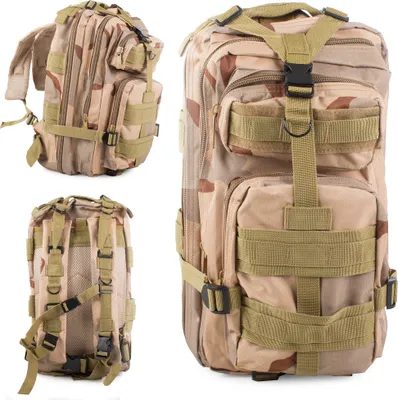 Produktbild von Rucksack Militär BW Wanderrucksack Desert Khaki Kampfrucksack Trekking Camping Bundeswehr 30L