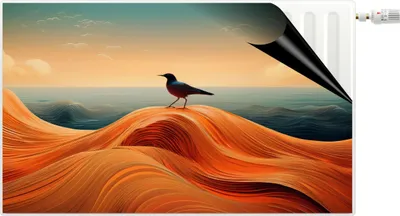 Immagine prodotto di Tappetino magnetico per il radiatore. Copertura decorativa per il radiatore del soggiorno