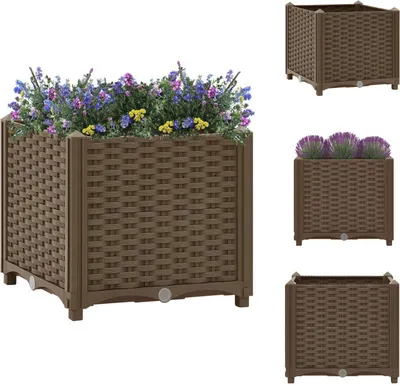 Zdjęcie produktu dla vidaXL Podwyższona grządka 40x40x38 cm z polipropylenu - Donice i doniczki