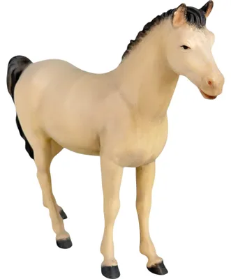 Pferdefigur aus Ahornholz, handbemalt, 8 cm