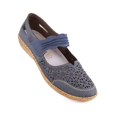 Produktbild von Rieker Slipper in Blau, Größe 37