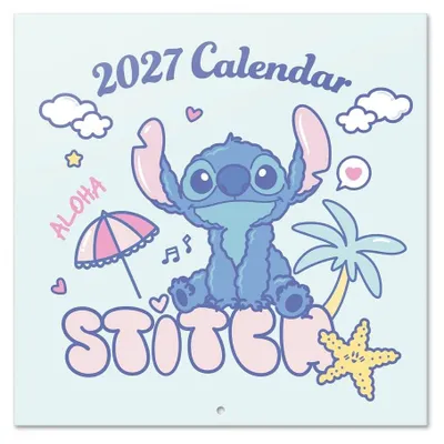 Immagine prodotto di Calendario da parete Disney Stitch, formato 30 x 30 cm, anno 2027