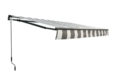 Obrázek produktu pro Kloubová markýza, 300 x 200 cm, šedo-bílá