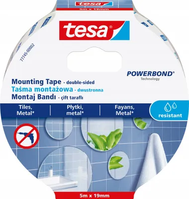 Produktbild von Doppelseitiges tesa Montageband wasserfest 5m