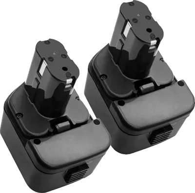 Image de Batterie rechargeable pour Hitachi EB1212S, capacité 3500mAh, technologie Ni-MH, 2 pièces de batterie