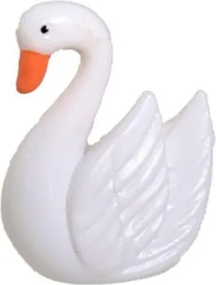 Image de Habarri | Figurine miniature - Figurine pour maison miniature - Cygne blanc - Figurine pour enfants à partir de 3 ans