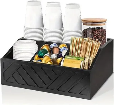 Produktbild von Famanu Kaffeebehälter und Organizer für Kaffeekapseln und Snacks - Multifunktionale Halterung