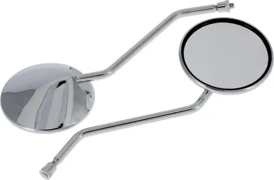 Zdjęcie produktu dla Zestaw: 2 lusterka, Ø110mm, kompletny w chromie - dla Simson S50, S51, S70, KR51/2 Schwalbe, SR50, SR80 itp.