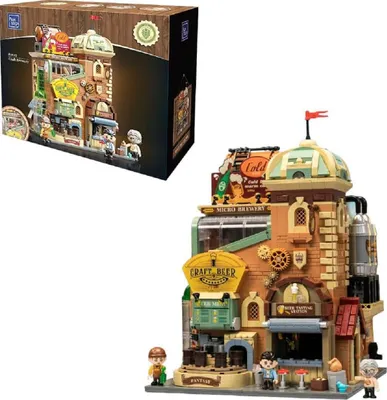Produktbild von Pantasy 85023 Craft Brewery 2.858 Teile Bier Brauerei Modular Building Klemmbausteine