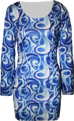 Produktbild von Bristol Novelty - "Flower Power Hippy" Kostüm Set für Damen BN2742 (S) (Blau)