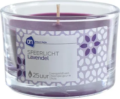Produktbild von Duftkerze Teelicht Lavendelduft im Glas 12 Stück Glaskerze Raumduft Lavendel