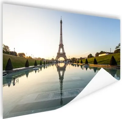 Produktbild von MuchoWow® Poster Paris - Eiffelturm - Wasser 180x120 cm - Fotoplakat