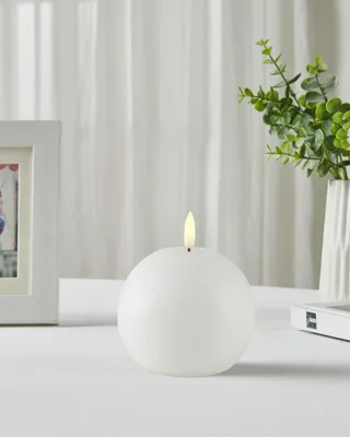 Produktbild von Eglo LED Kerze Leskino warmweiß 10 x Ø 10 cm weiß