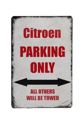 Produktbild von Citroen Parking Only Blechschild 20x30 cm Vintage Metallschild
