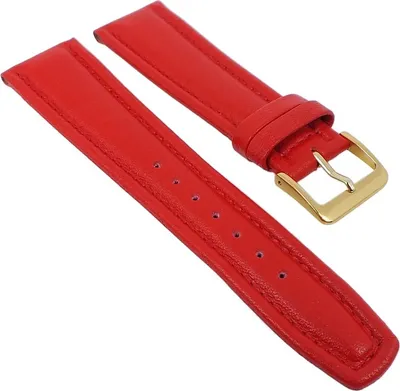 Produktbild von Uhrenarmband Montana Walknappa Leder Rot 26366G, Stegbreite:17mm