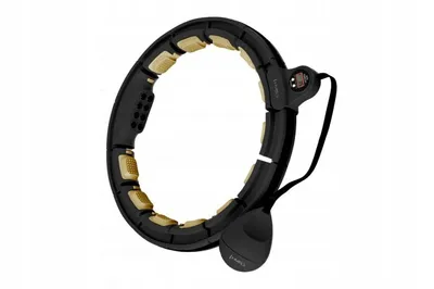 Obrázek produktu pro Masážní hula hoop HMS HHM13 se závažím, magnety a počítadlem černá