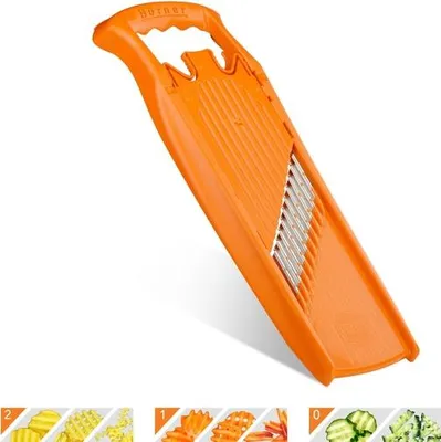 Produktbild von Börner Mandoline Wellen-/Riffel-/Waffelschneider, Edelstahl, BPA-frei, 3 Stärken
