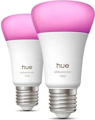 Zdjęcie produktu dla Philips Hue White and color ambiance Inteligentna żarówka A60 E27 - 1100, Inteligentne żarówki, Bluetooth/Zigbee, Biały, LED, E27, A19