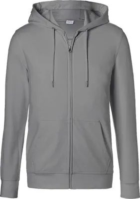 Produktbild von Kübler Shirts Kapuzen-Sweatjacke mittelgrau Gr. M