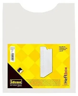 Produktbild von Idena Heftbox PP transluzent weiß DIN A4