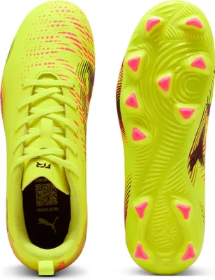 Produktbild von Puma Future 8 Play FG/AG Jr Fußballschuh Kinder neongelb schwarz pink Gr 35,5