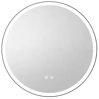 Produktbild von Badezimmerspiegel rund 60 cm breit, mit LED-Beleuchtung & Touch-Schalter - MIRROR-140