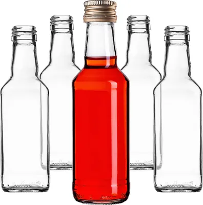 Immagine prodotto di Bottiglie di vetro KADAX da riempire, 200ml, 10 pezzi, bottiglie di liquore vuote con tappo a vite, bottiglie di succo, bottiglie per liquore,
