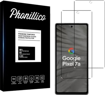 Immagine prodotto di Vetro temperato per Google Pixel 7a [2 pezzi] Pellicola protettiva antigraffio resistente Phonillico®