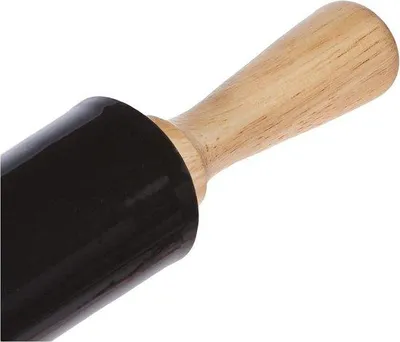 Image de Rouleau à pâtisserie en silicone gris avec revêtement antiadhésif - ustensile de cuisine