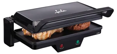 Elektrogrill 3-in-1, 1000 W, Antihaftplatten 27x14 cm, schwarz