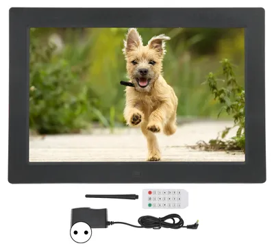 Obrázok produktu pre 12-palcový digitálny fotorámik s rozlíšením HD, inteligentné diaľkové ovládanie, videoprehrávač, Smart Picture, 100–240 V, zástrčka EÚ