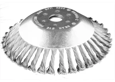 Image de Brosse métallique pour faux à essence 200 x 25.4 mm, dure, fil noué
