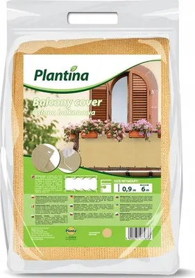 Zdjęcie produktu dla Osłona balkonowa , mata 90 x 600 cm tworzywo sztuczne beż (piaskowa)