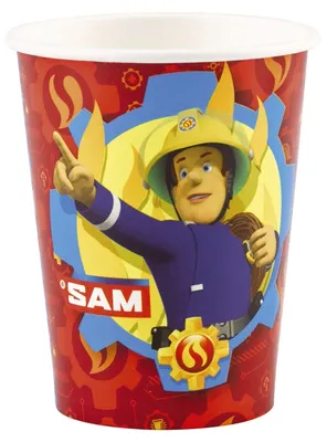 Image de 8 gobelets Sam le pompier