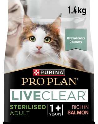 Productafbeelding van PURINA PRO PLAN LIVECLEAR STERILISED ADULT, zalm, 1,4 kg