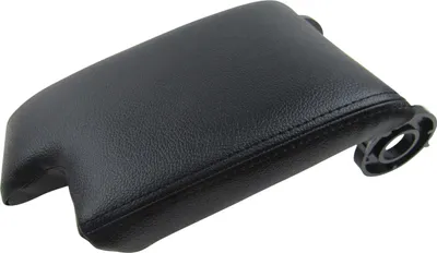 Image de Couvercle cuir noir pour accoudoir central d'origine pour BMW Série 3 E46 99-06