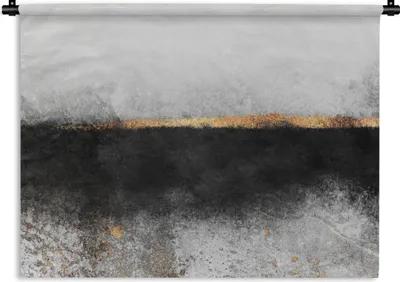 Produktbild von MuchoWow® Wandteppich Wandbehang Gold - Abstrakt - Luxus 150x112.50 cm Tapisserie Dekoration Wandtuch - Wanddecke - Wandteppiche