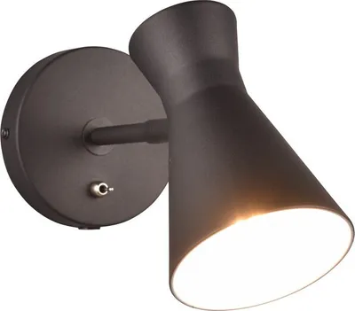 Obrázek produktu pro Nástěnné svítidlo ENZO, černé, 1xE27x10W, kov, rozměry: 16,5 x 11,5 x 11,5 cm, IP20, RL