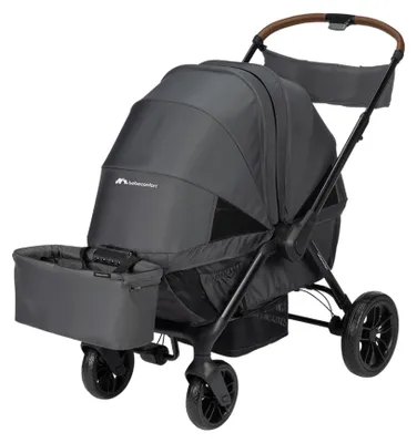 Image de Bebeconfort Helios, poussette 2 en 1 dès la naissance, 0-4 ans, 0-22 kg, 2 sièges opposés, pliage compact, Mineral Graphite