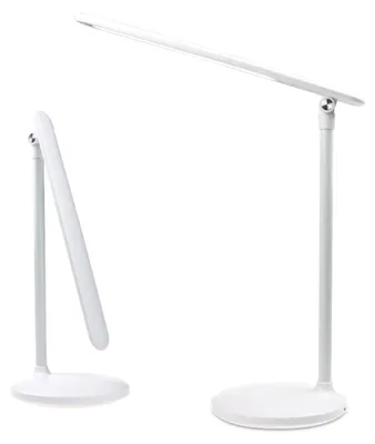 LED-Bürolampe Touch, klappbar, dimmbar, 3 Modi, Weiß