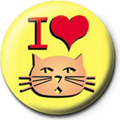 Obrázek produktu pro Zábava - odznak - I Love Pussy