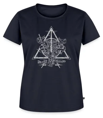 Produktbild von Spreadshirt Harry Potter The Deathly Hallows Frauen Premium T-Shirt, S, Navy