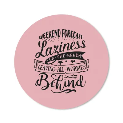 Produktbild von MuchoWow® Mauspad Mousepad Sommer - Zitate - Rosa - Strand 30x30 cm - Mousepads - Maus Mat - Pad - Mausunterlage - Tischunterlage - Schreibtischmatten